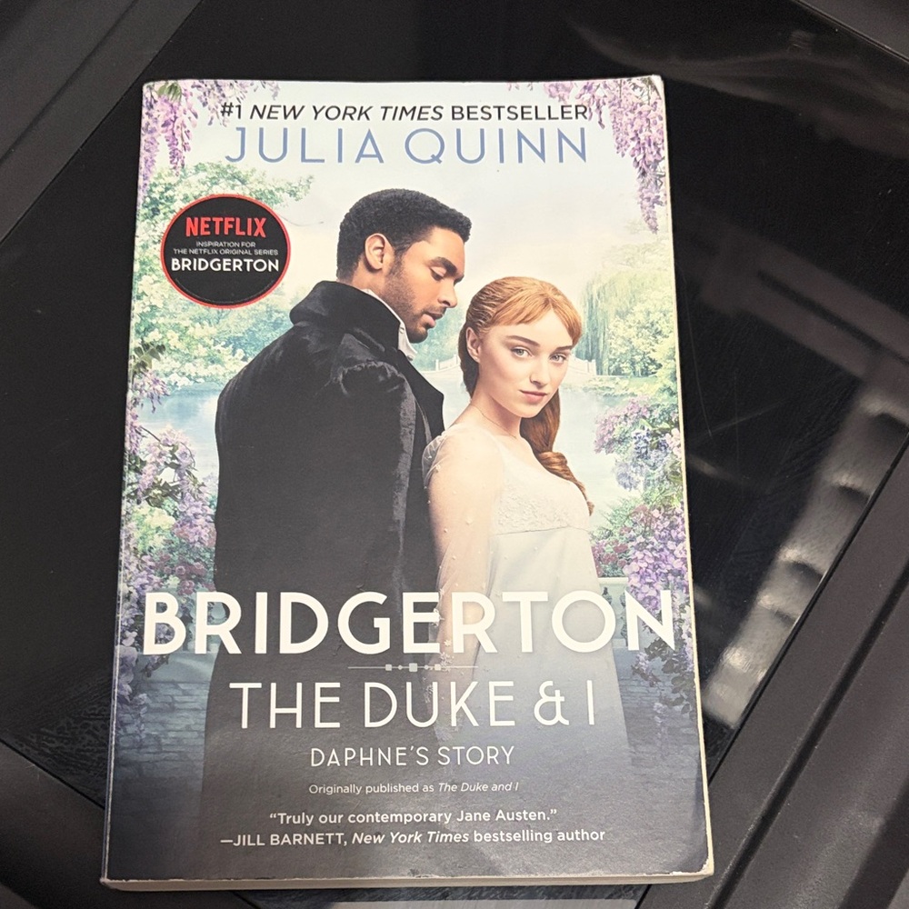Bridgerton: The Duke & I by - White and Blue Cover